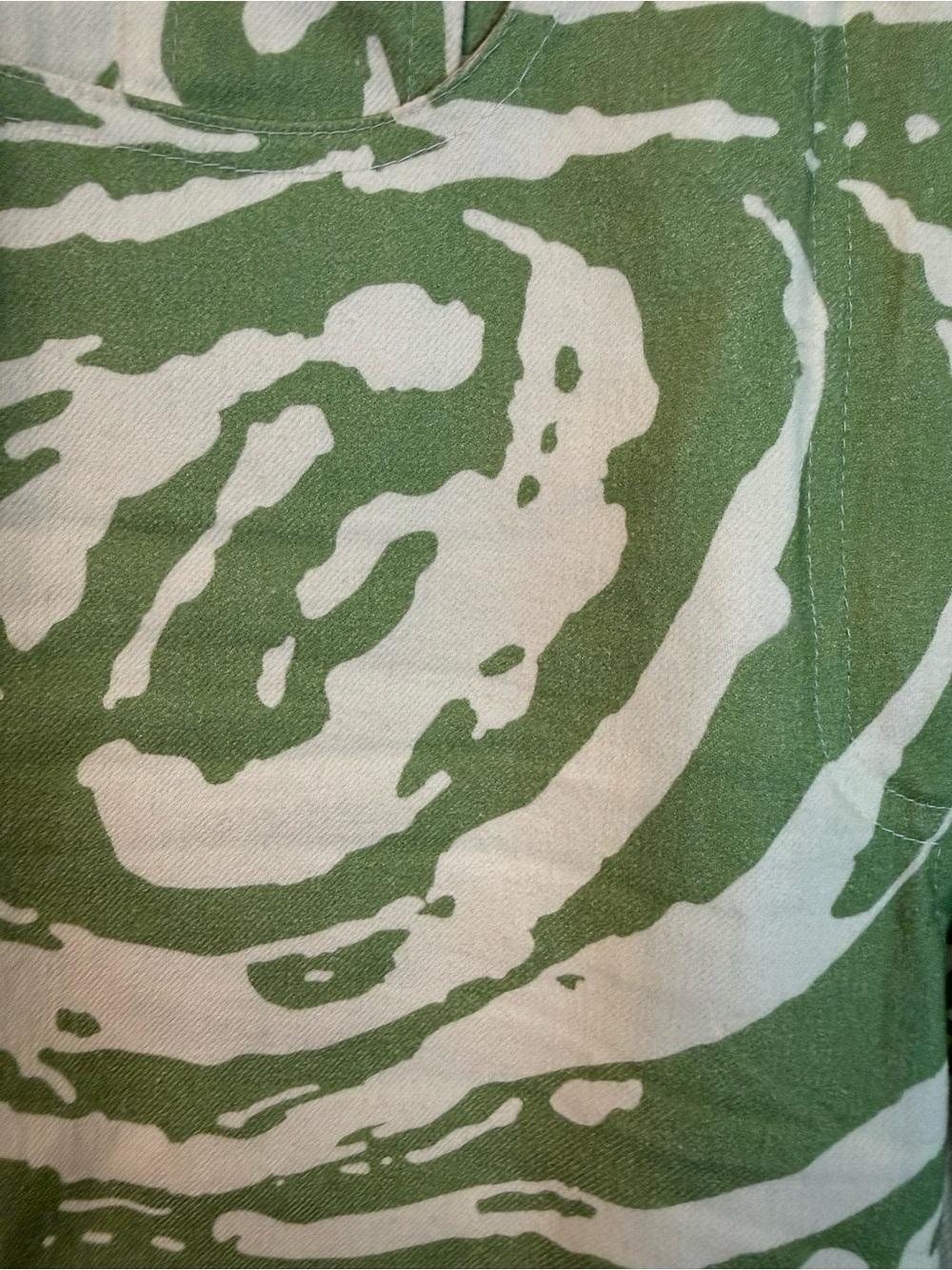 Vatka Lokum Green Swirl High Rise Straight Leg Pants US 4 Kendall Jenner - Picture 6 of 10